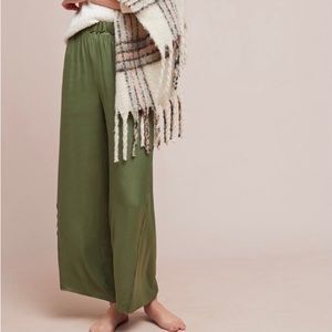 Saturday Sunday Anthropologie Silky Wide Leg Pants